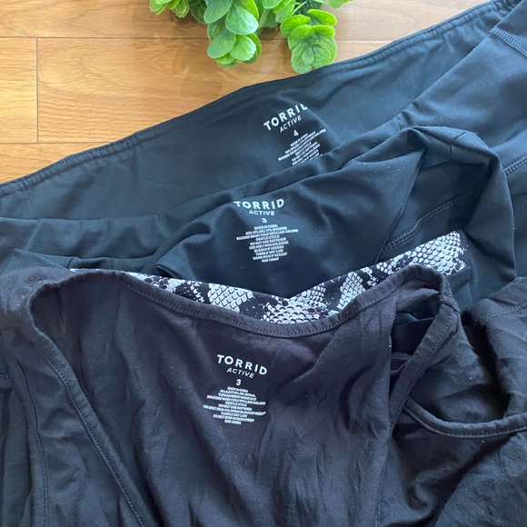 Torrid 3 piece snakeskin print set sports bra legging tank 3/4 - Picture 11 of 11